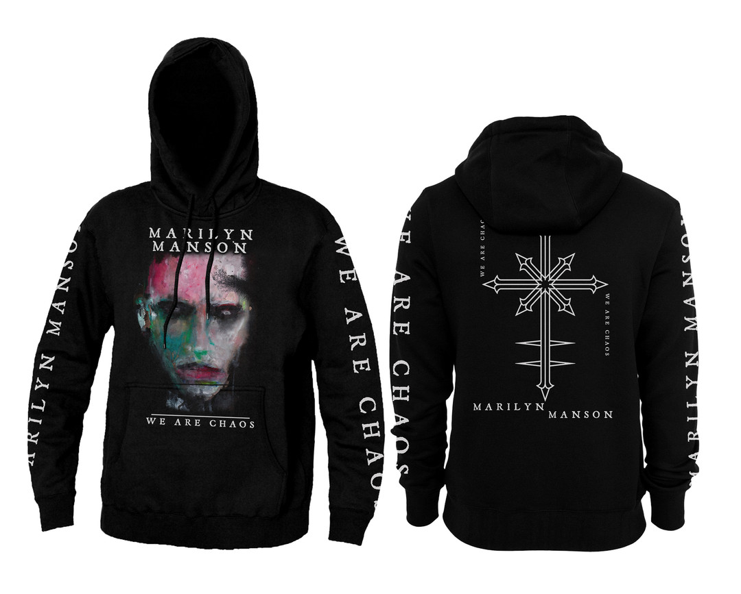 Graphic Hoodie Streetwear - Marilyn Manson Hoodie Oversized Unisex Graphic