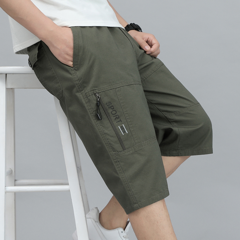 Street Fashion Art - Mens Cargo Shorts Knee Pants Zipper