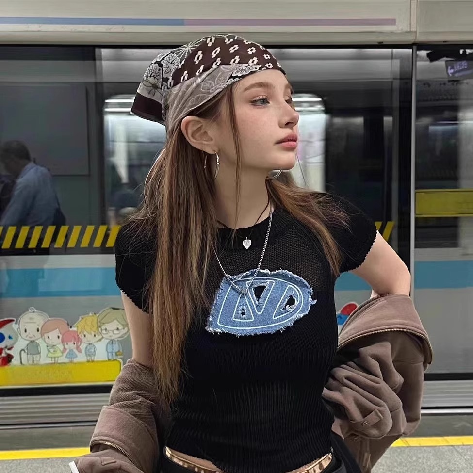 Street Fashion Girls - Retro American Style Headscarf Headband Decoration