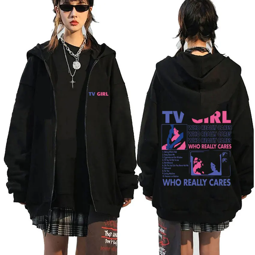 Graphic Hoodie Streetwear - Men Women TV Girl Who Really