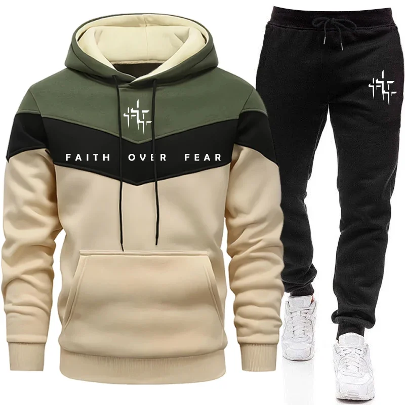 Faith Over Fear Men's Tracksui - đánh giá và giá Street Fashion Art