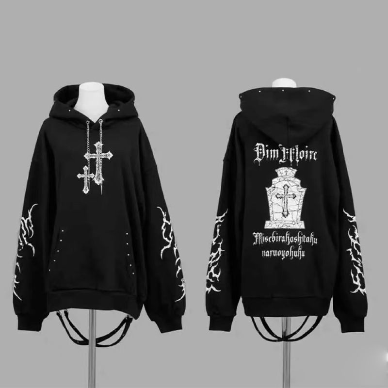 new Subculture Gothic Stylish  - đánh giá và giá Graphic Hoodie Streetwear