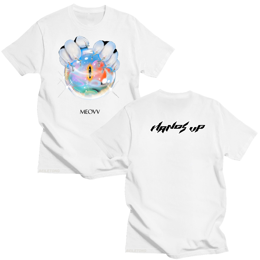 MEOVV Hands Up T shirts 2025 F - đánh giá và giá Graphic Hoodie Streetwear