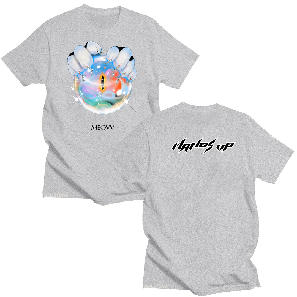MEOVV Hands Up T shirts 2025 F - đánh giá và giá Graphic Hoodie Streetwear