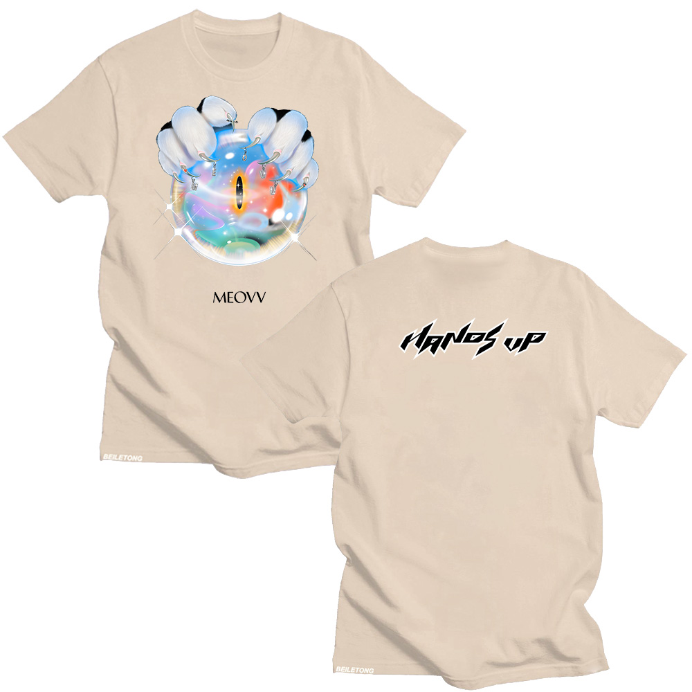 MEOVV Hands Up T shirts 2025 F - đánh giá và giá Graphic Hoodie Streetwear
