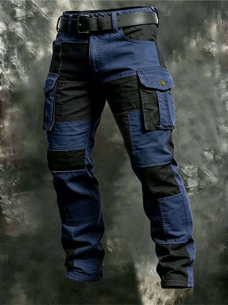Cotton Men Cargo Pants Khaki C - đánh giá và giá Street Fashion Art