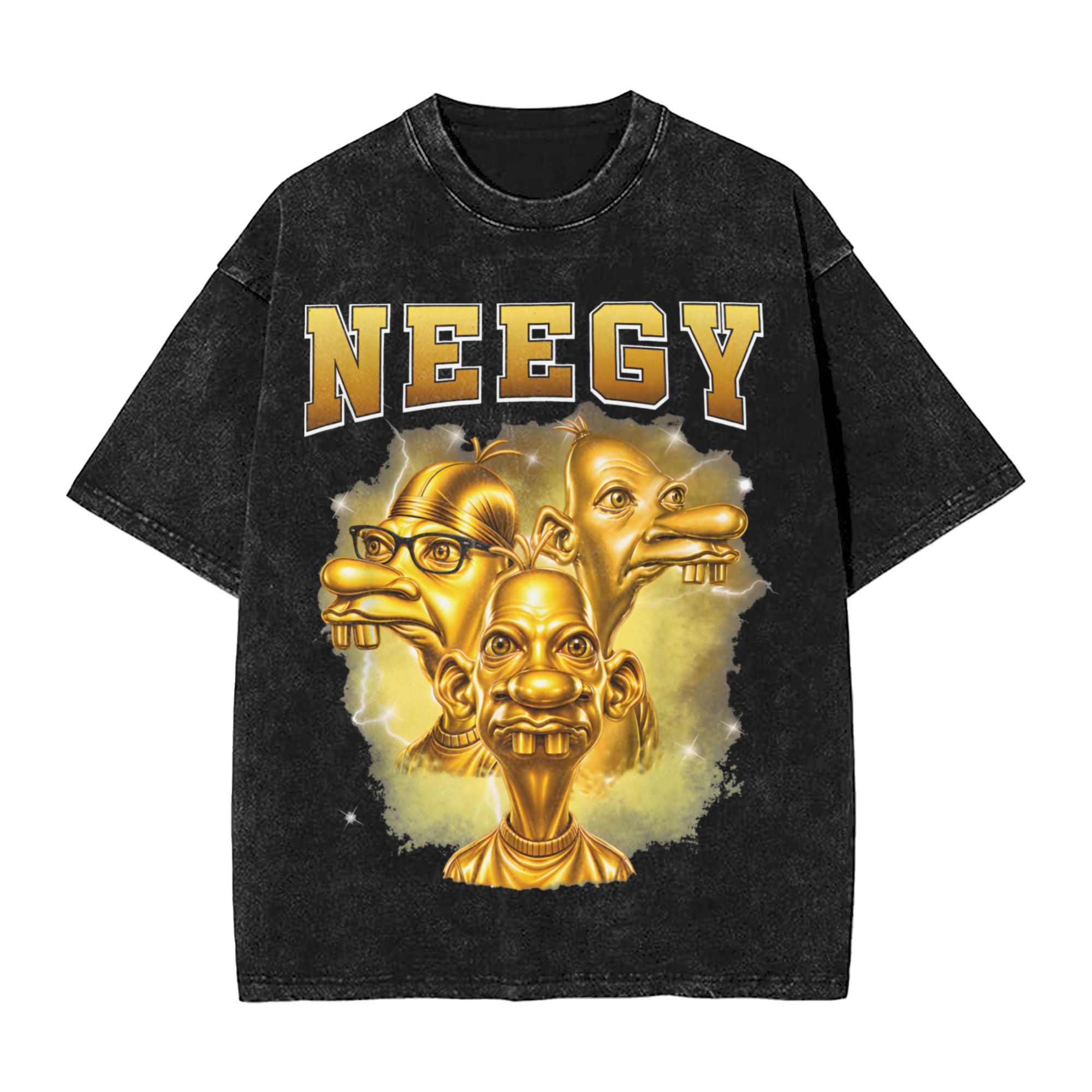 Harajuku Washed Shirt Golden N - đánh giá và giá Street Fashion Gen Z