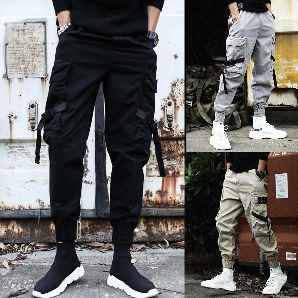 Loose Fit Cargo Pants Men Stre - đánh giá và giá Street Fashion Art