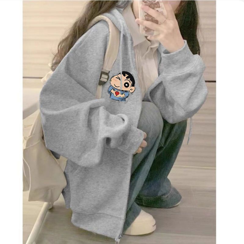 Hoodie Crayon Shin-Chan Print  - đánh giá và giá Graphic Hoodie Streetwear