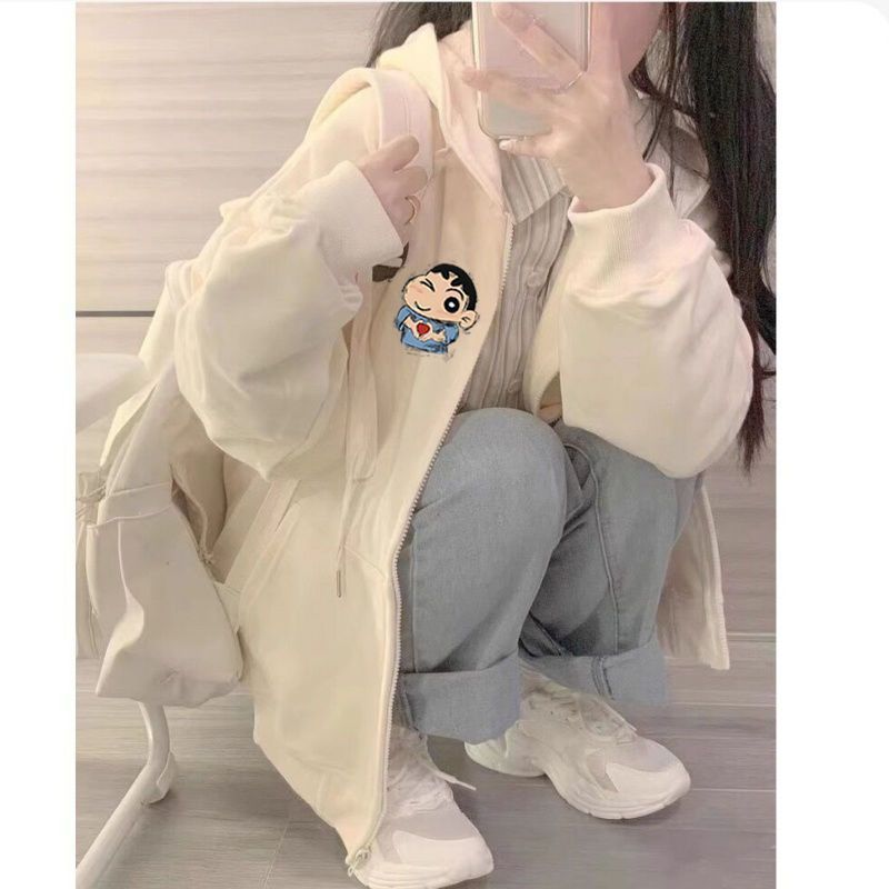 Hoodie Crayon Shin-Chan Print  - đánh giá và giá Graphic Hoodie Streetwear