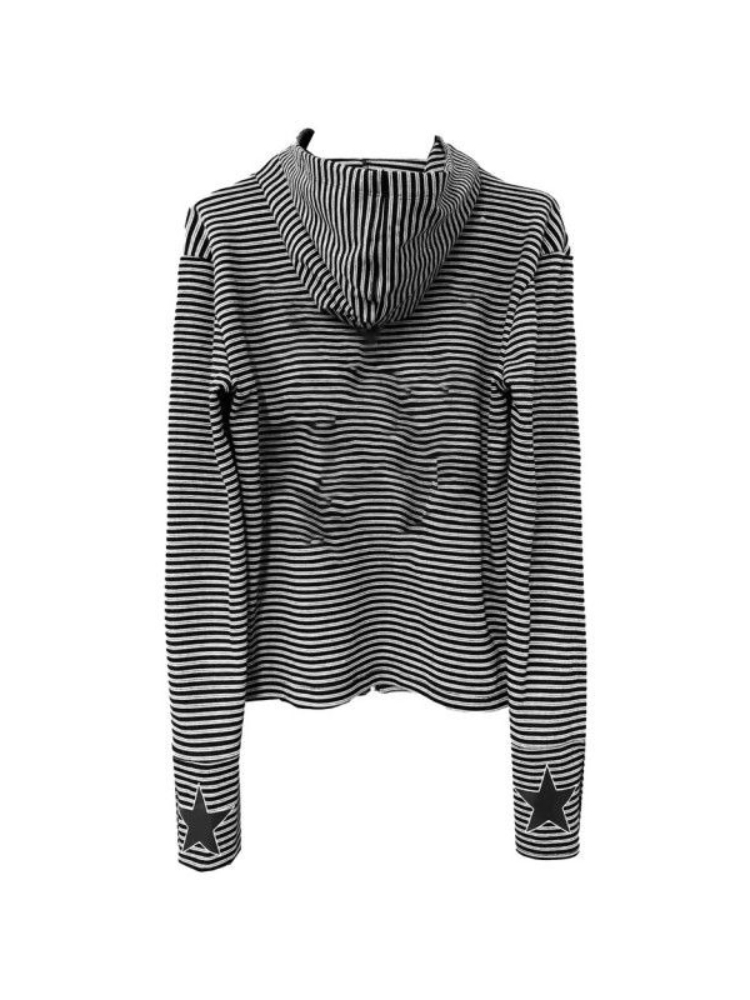 Men Women Gothic Style Striped - đánh giá và giá Graphic Hoodie Streetwear