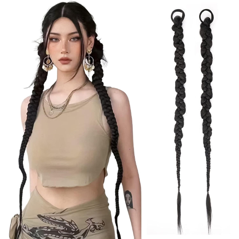 Fashion  Braided Ponytail Hair - đánh giá và giá Street Fashion Girls