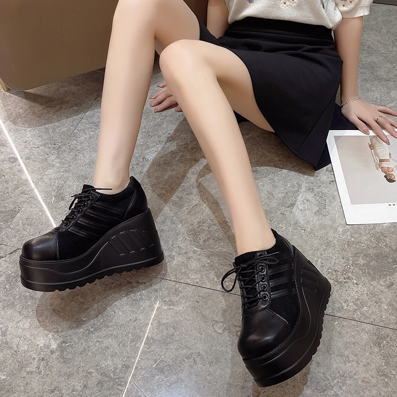 Big Size 35-43 Black Design Fe - đánh giá và giá Street Fashion Goth