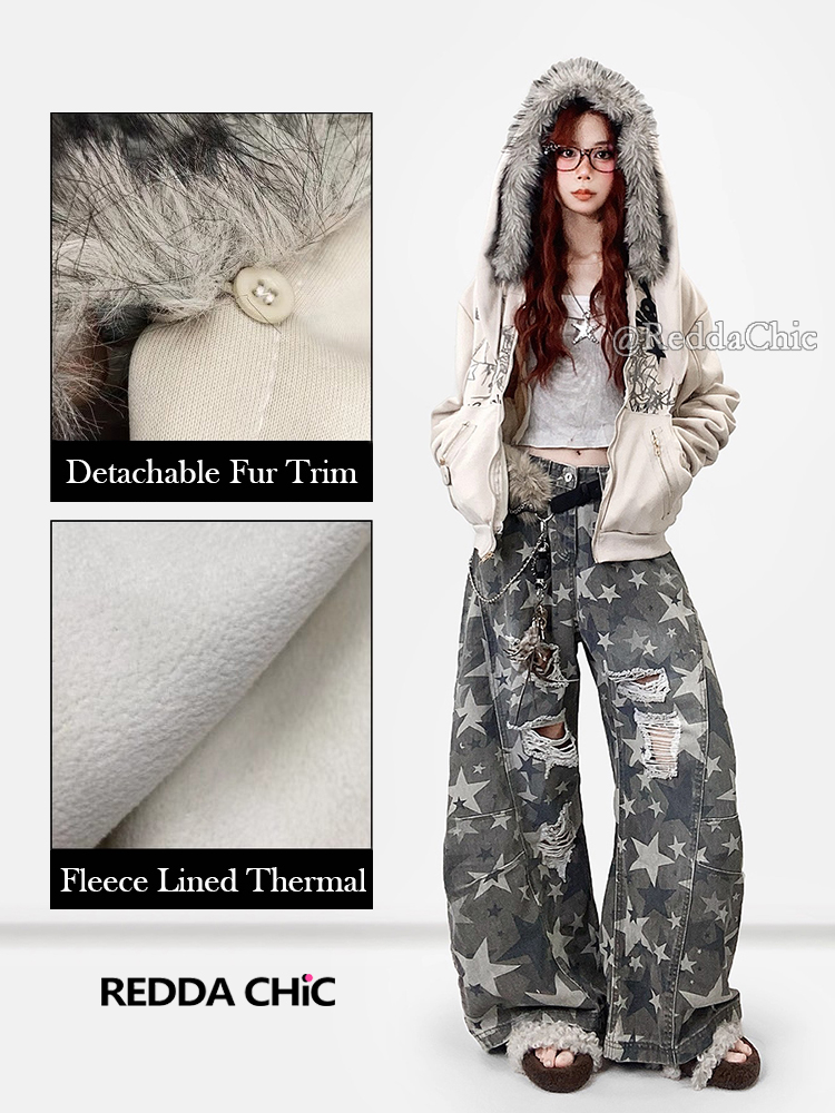 REDDACHiC Aesthetic Zip Up Gra - đánh giá và giá Graphic Hoodie Streetwear