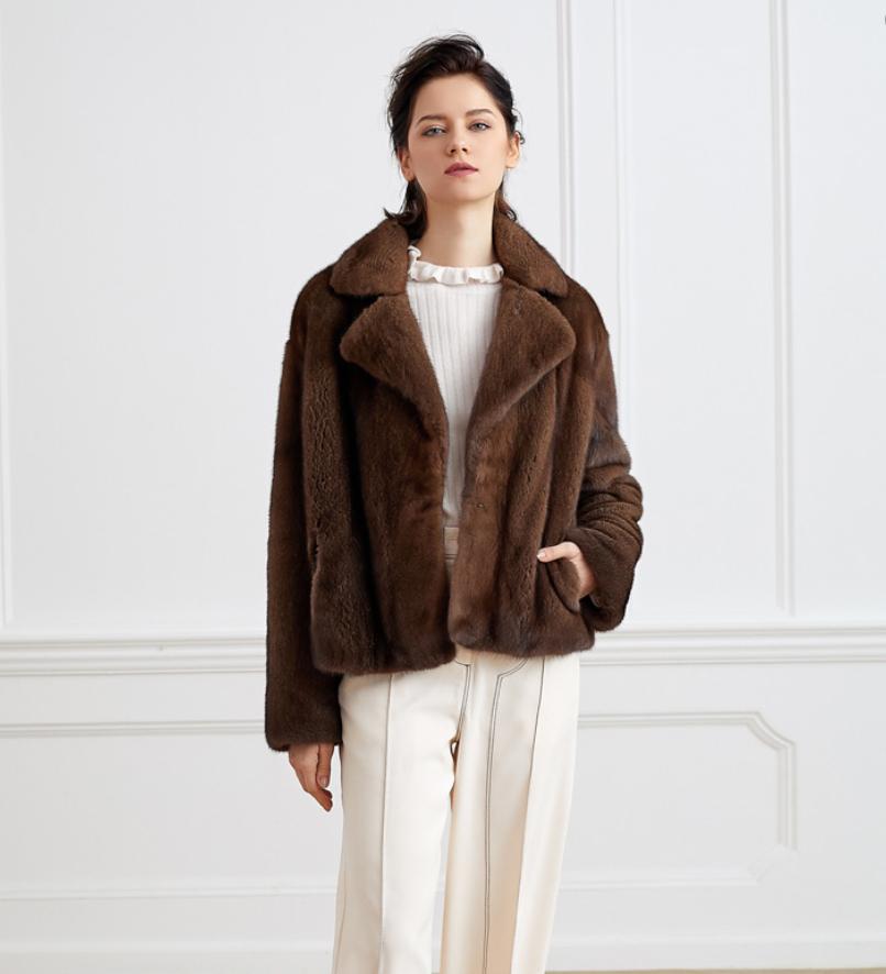 Women's 100% Genuine Mink Fur  - đánh giá và giá Street Fashion Logo