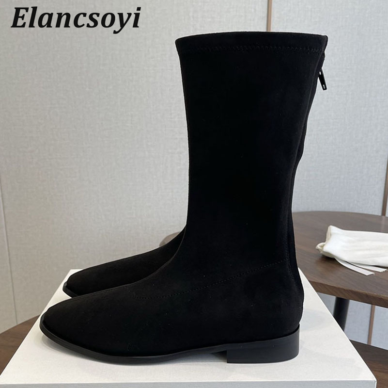 Stretch Boots Women Round Toe  - đánh giá và giá Street Fashion Rome 2025
