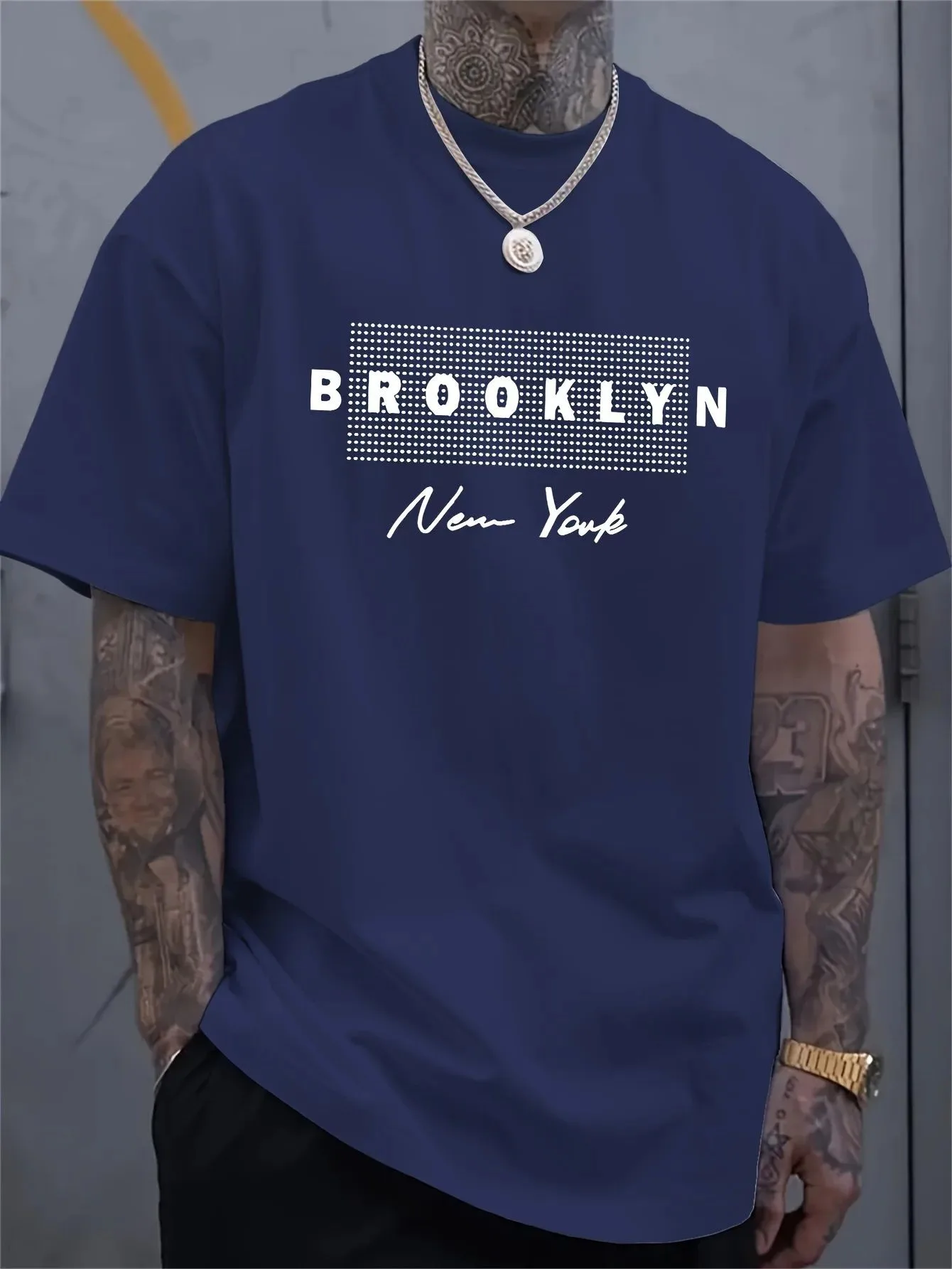 Men's New York Letter Printed  - đánh giá và giá Street Fashion New York