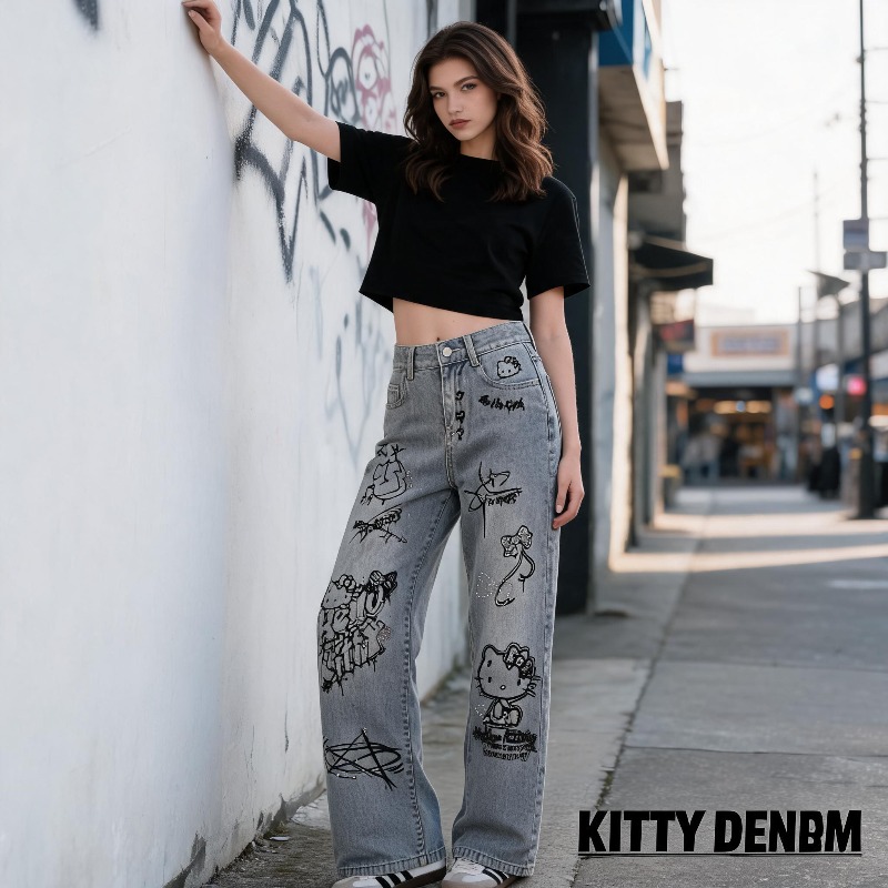 Cute Keiokitty Rhinestone Graf - đánh giá và giá Street Fashion Model