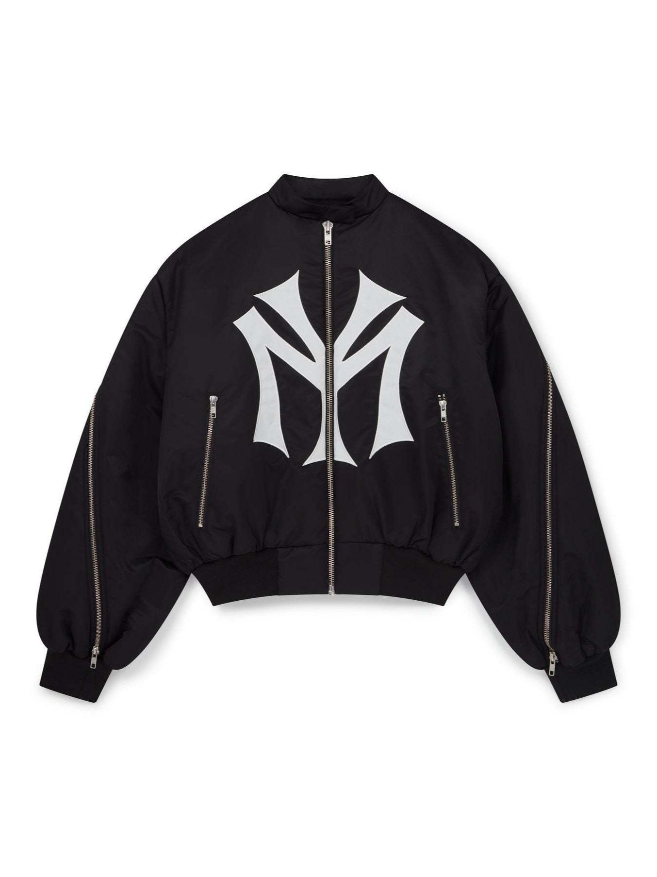 Cropped Bomber Jacket Oversize - đánh giá và giá Street Fashion Logo