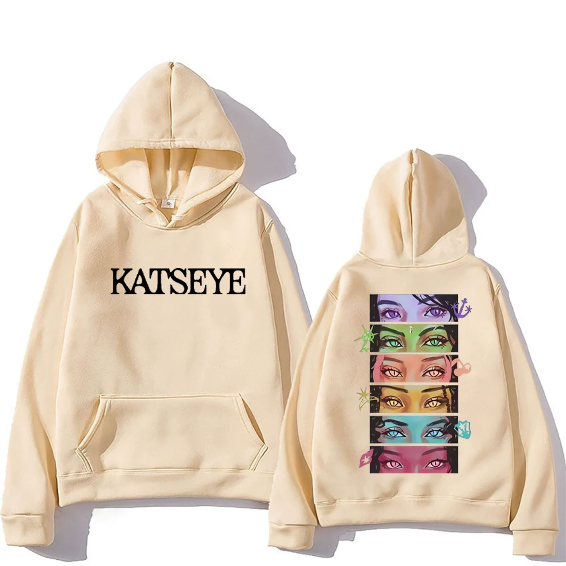 Korean Girl Group KATSEYE Grap - đánh giá và giá Graphic Hoodie Streetwear