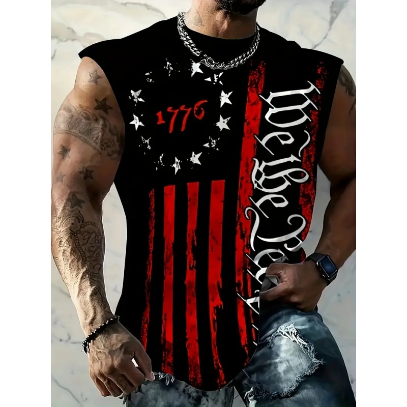 3D Print American Flag Tank To - đánh giá và giá Street Fashion Usa