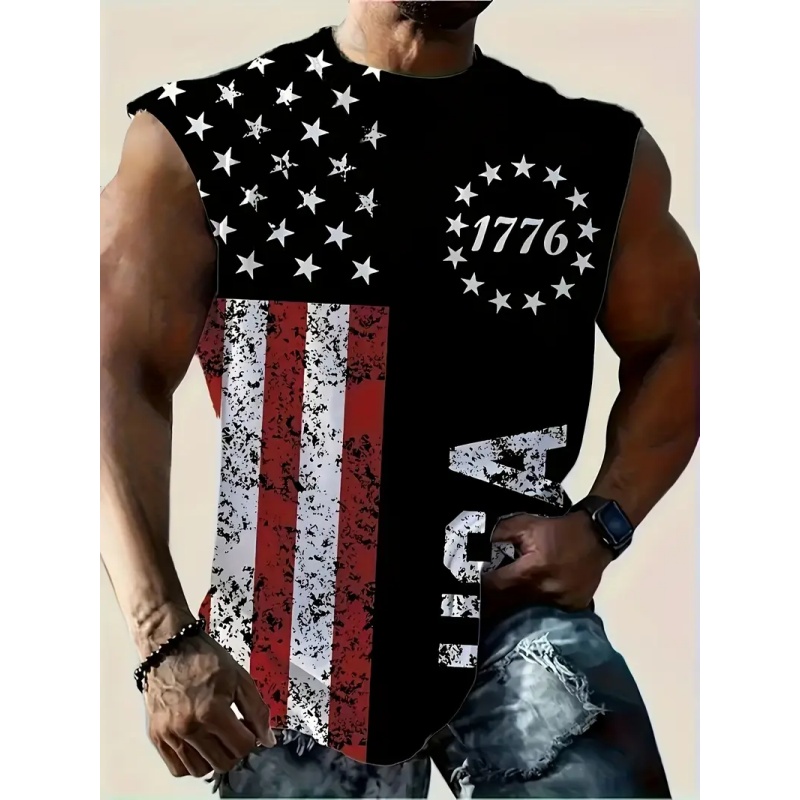 3D Print American Flag Tank To - đánh giá và giá Street Fashion Usa