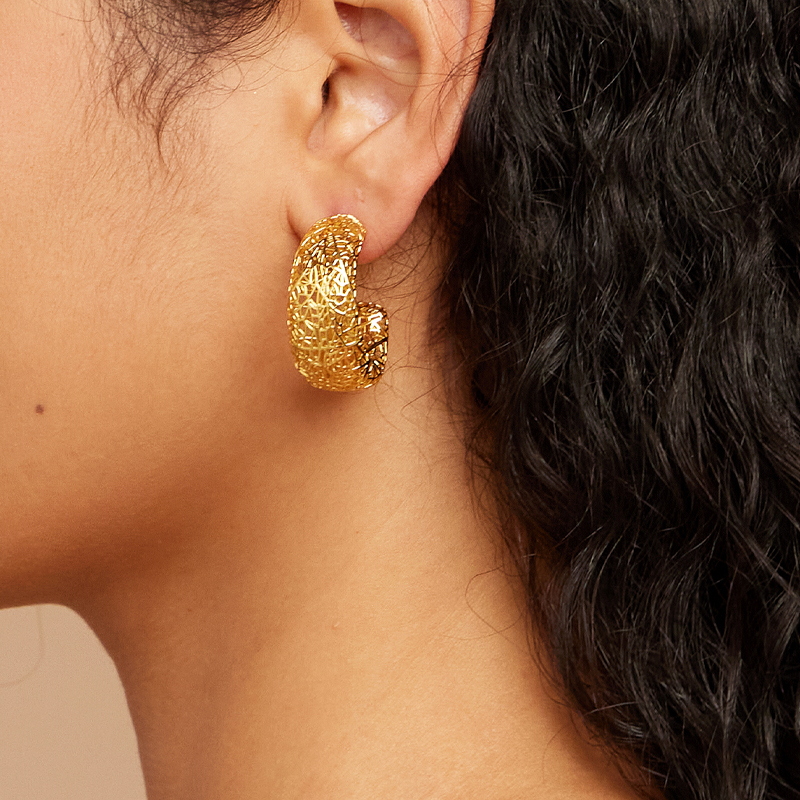 IVOG C Shape Hollowed Out Earr - đánh giá và giá Street Fashion Websites