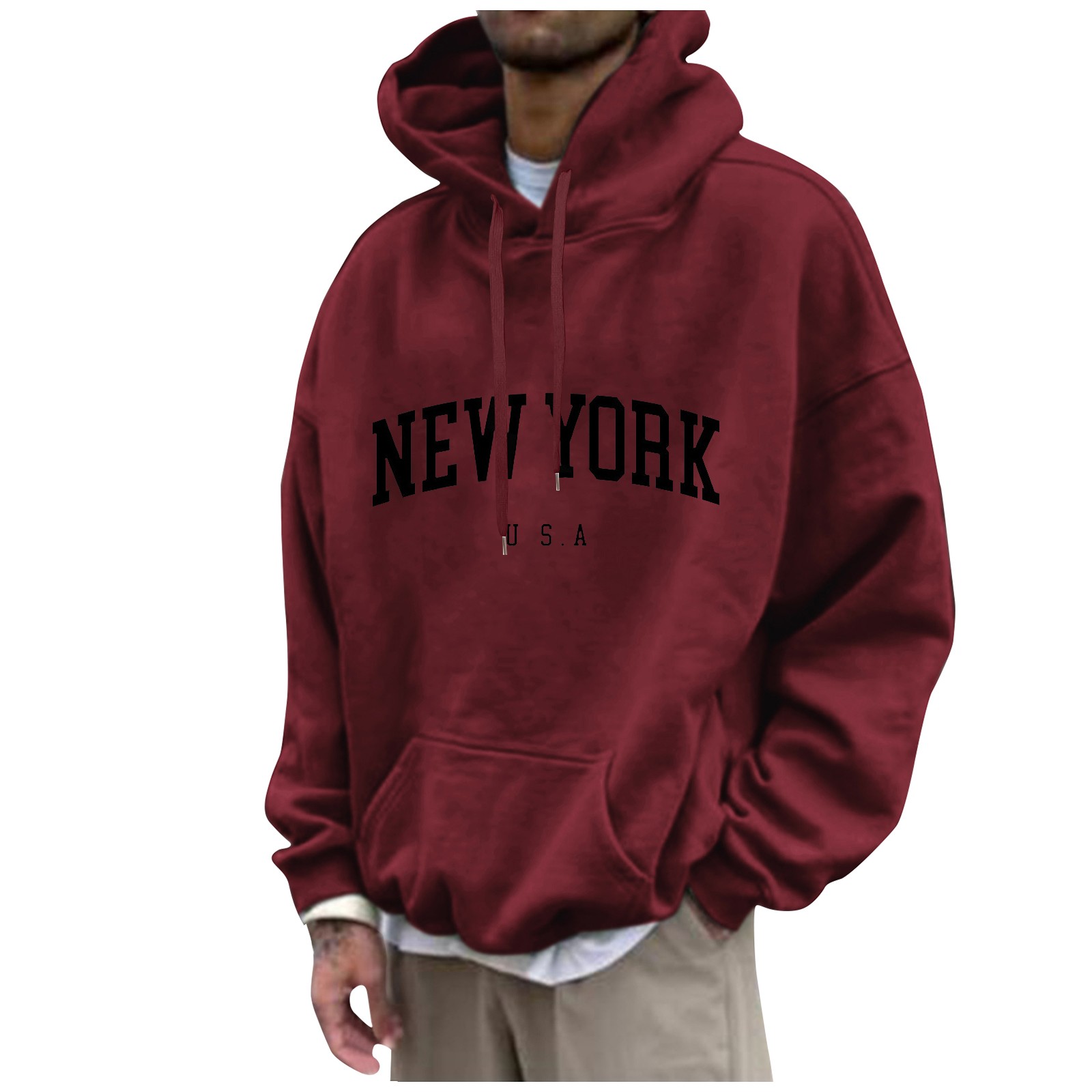 New York Print Mens Hoodies Fa - đánh giá và giá Street Fashion New York