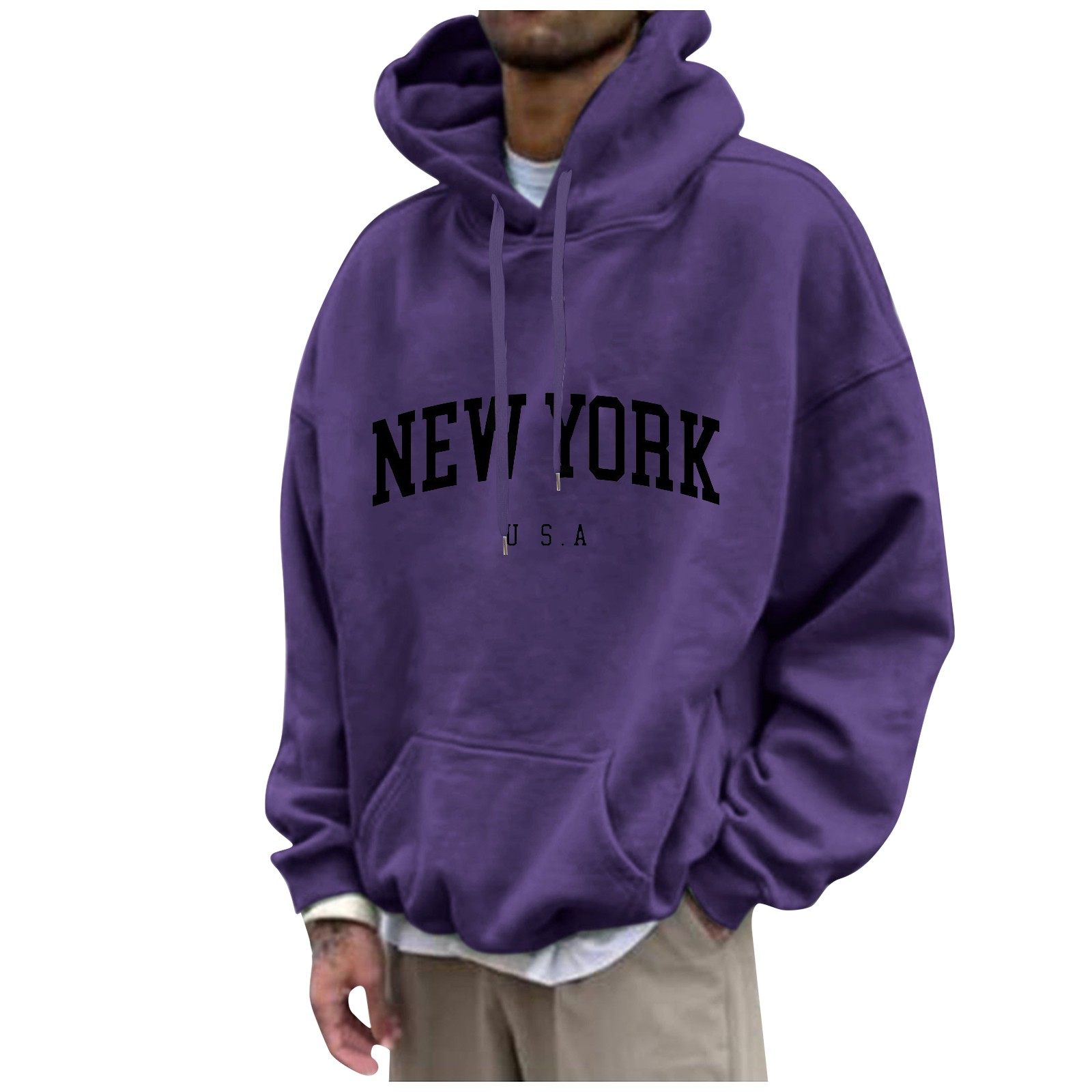 New York Print Mens Hoodies Fa - đánh giá và giá Street Fashion New York