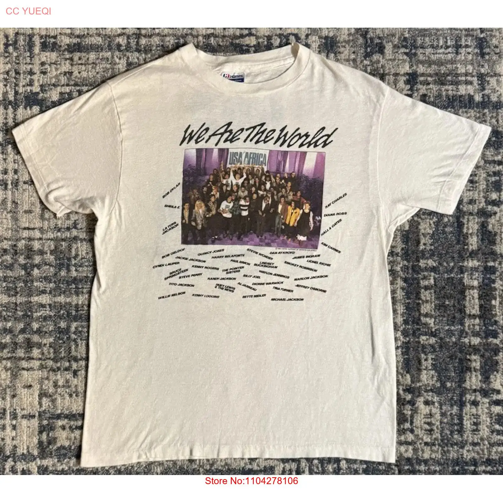 Vintage 1985 We Are The World  - đánh giá và giá Street Fashion Usa