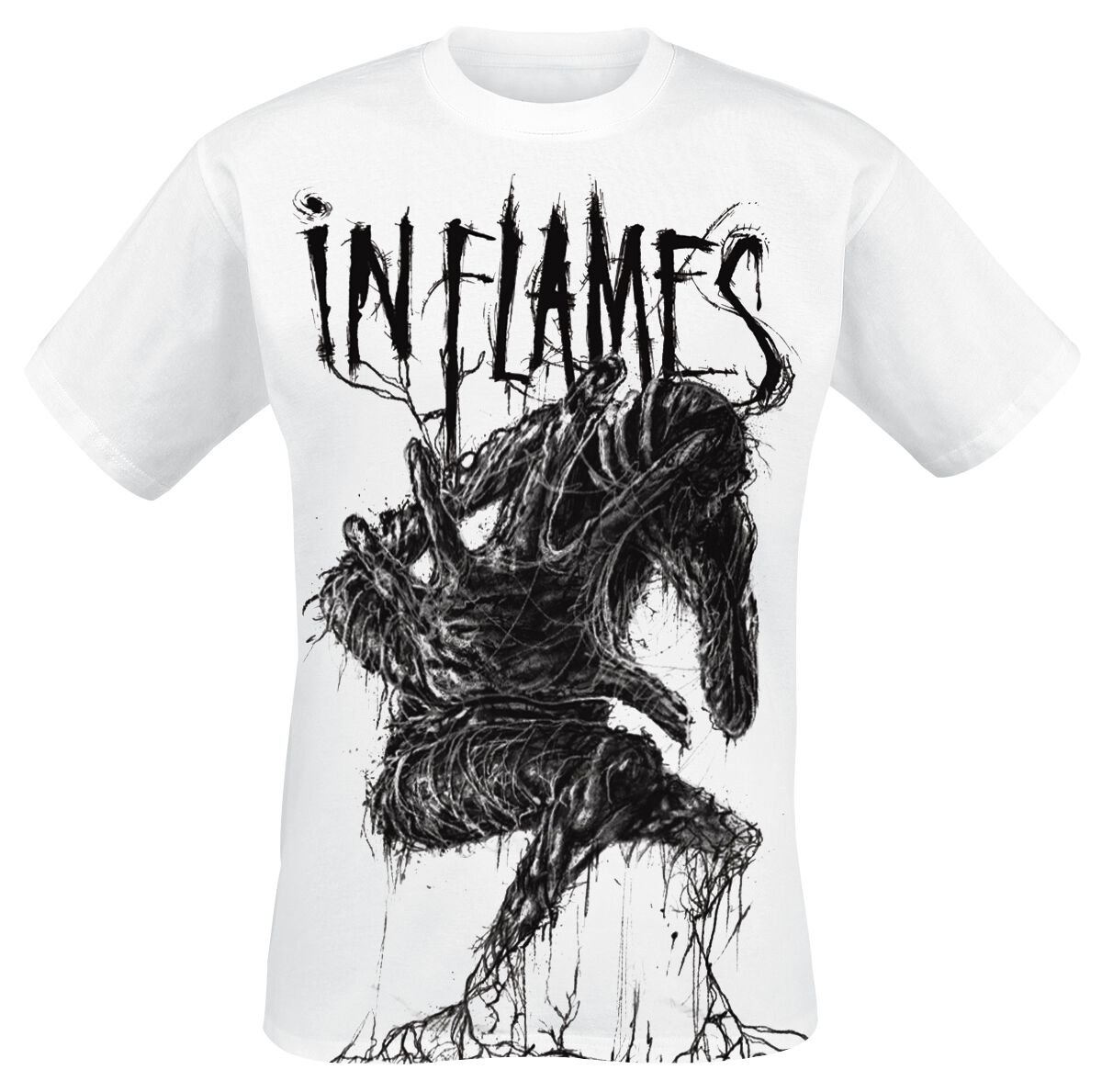 Skull Logo in Flames T-Shirt M - đánh giá và giá Street Fashion Logo