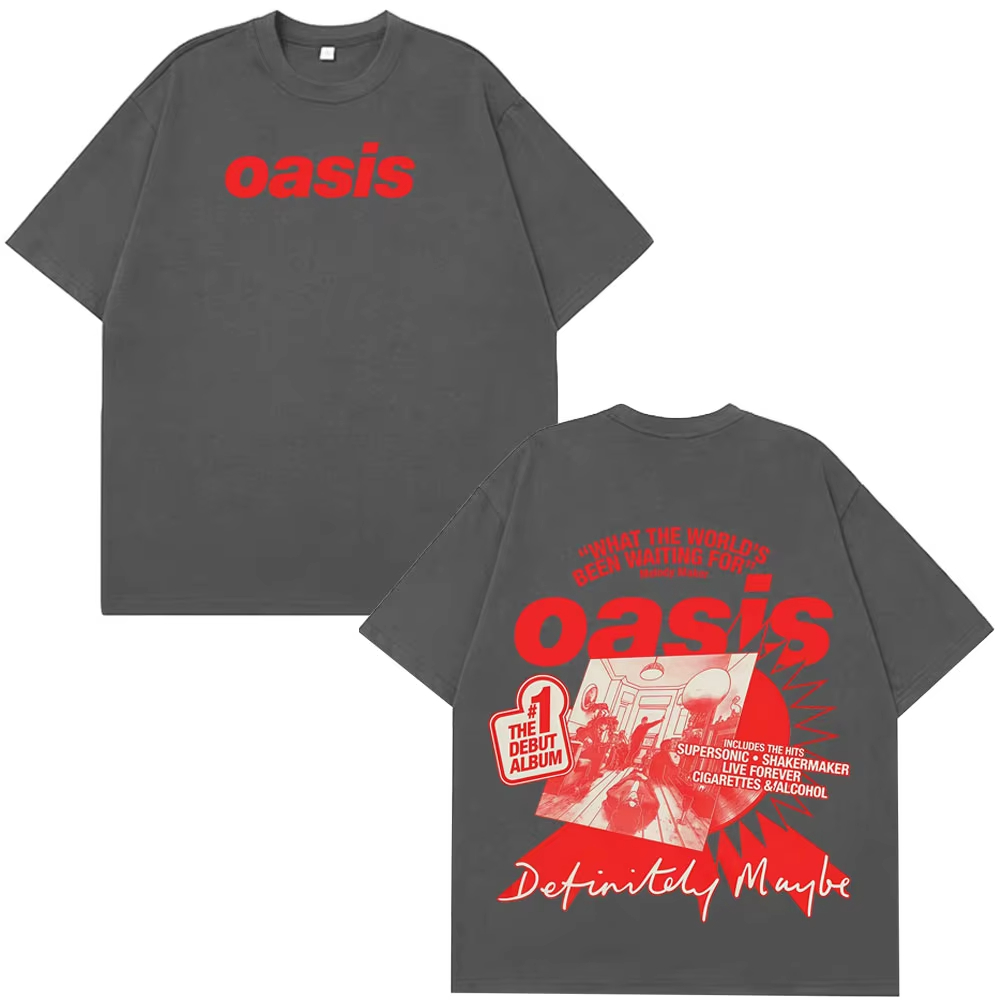 Oasis Band Logo Rock Band Vint - đánh giá và giá Street Fashion Logo