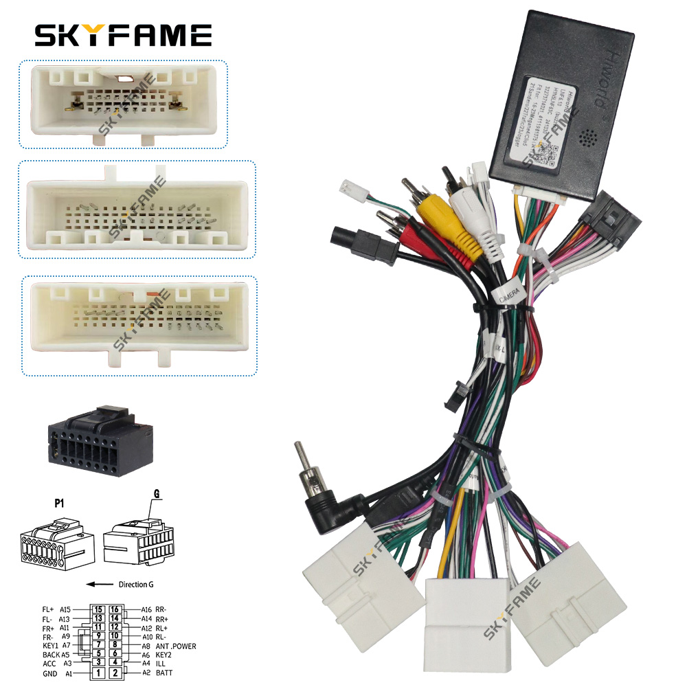 SKYFAME 16pin Car Wiring Harne - đánh giá và giá Street Fashion Art